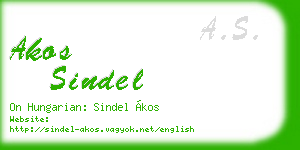 akos sindel business card